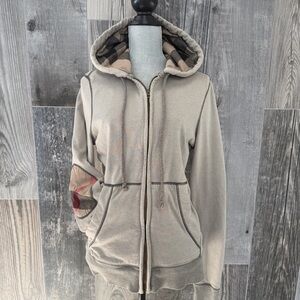 Burberry Brit House Check Pattern Zip Hoodie